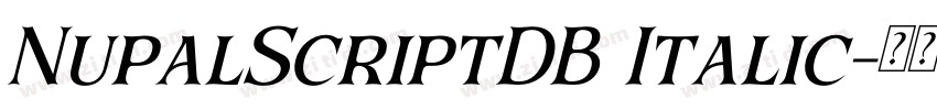 NupalScriptDB Italic字体转换 NupalScriptDB Italic字体转换